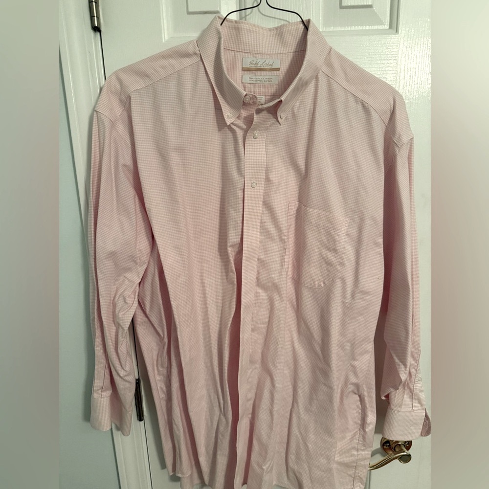 Men's Pink Button-Down Shirt
